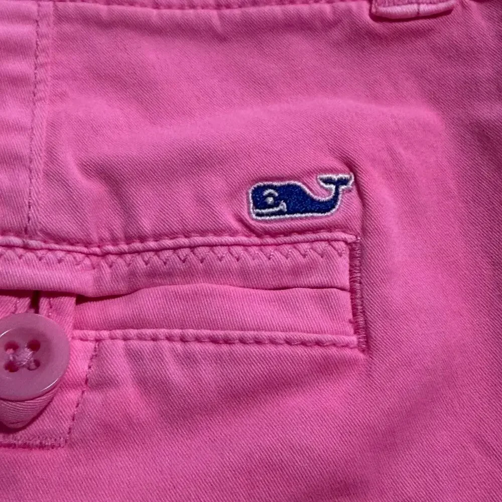 Vineyard Vines Scallop Every Day shorts Malibu Pink sz 6 summer beach preppy